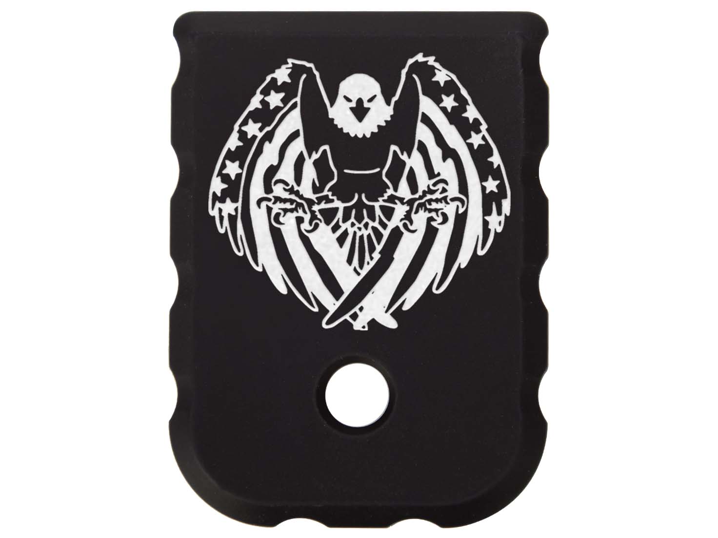 NDZ Enhanced Thick Magazine Plate Aluminum Black Fits Glock 17 19